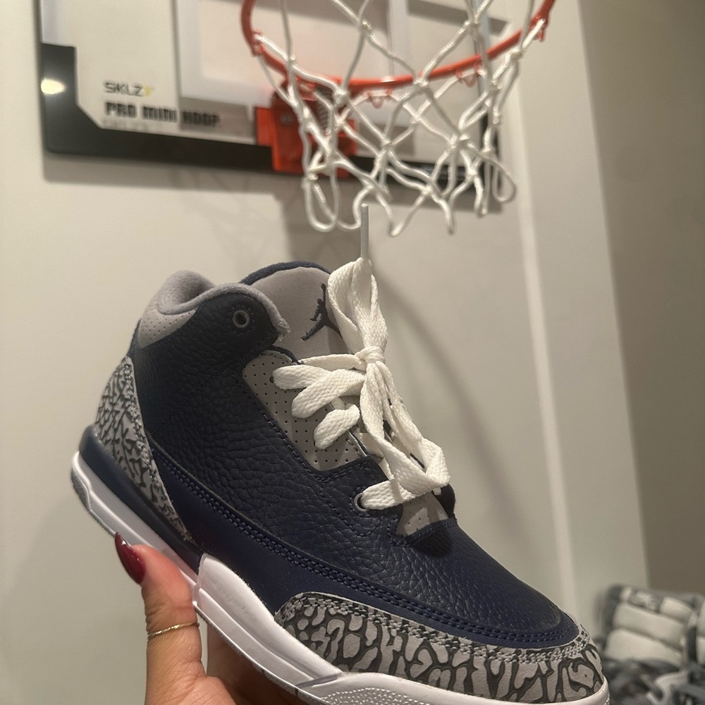 Air Jordan Kids 3Y Georgetown Sneakers